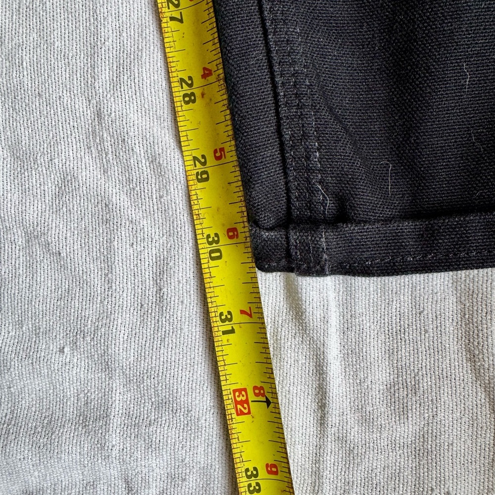 Carhartt Black Men's Cargo Work Pants with Reinforced Knees MADE IN USA - Picture 4 of 7